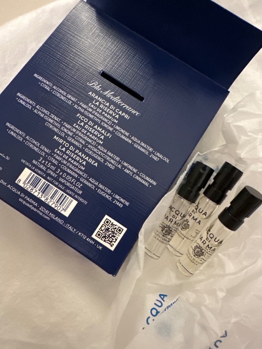 Acqua Di Parma EDP samples 3x1.5ml
